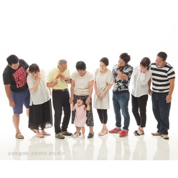 つながる家族写真サンプル