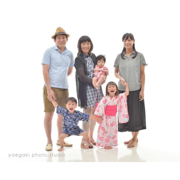 つながる家族写真サンプル