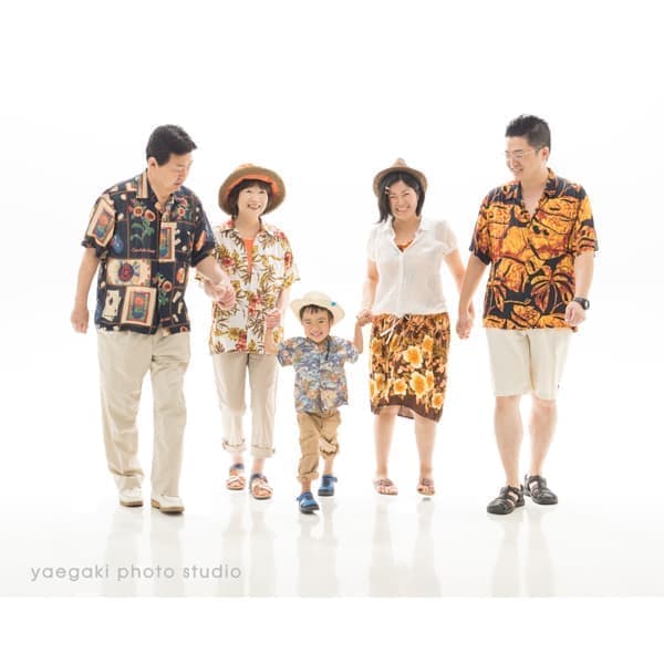 つながる家族写真サンプル