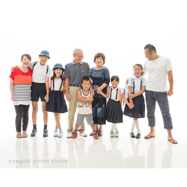 つながる家族写真サンプル