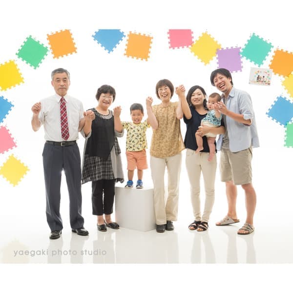 つながる家族写真サンプル