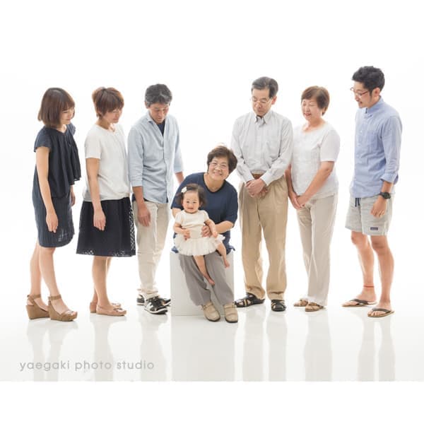 つながる家族写真サンプル