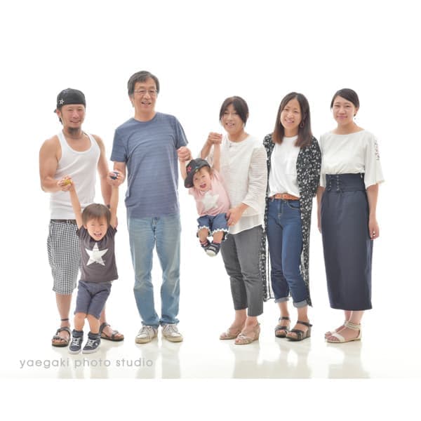 つながる家族写真サンプル