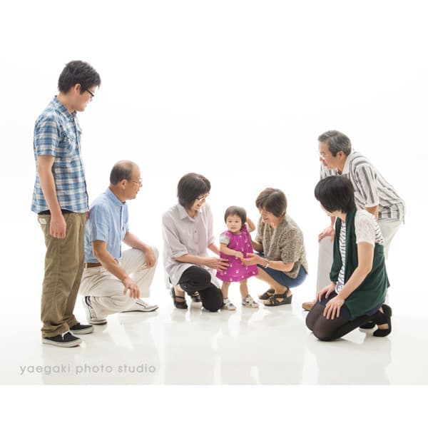 つながる家族写真サンプル