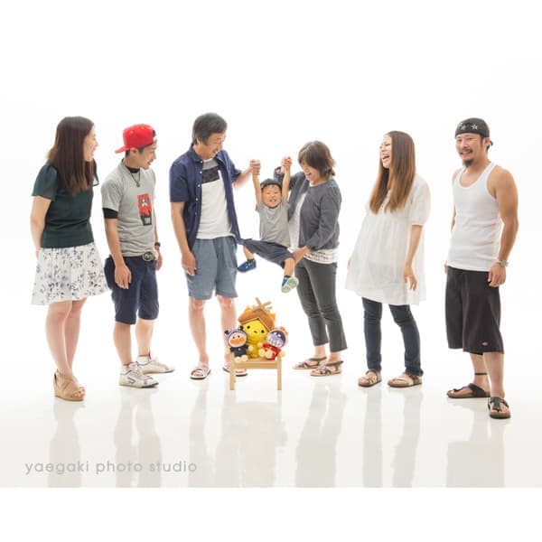 つながる家族写真サンプル