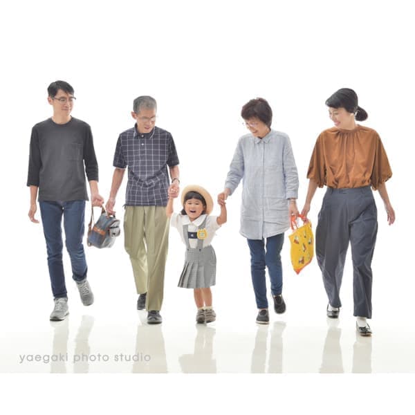 つながる家族写真サンプル