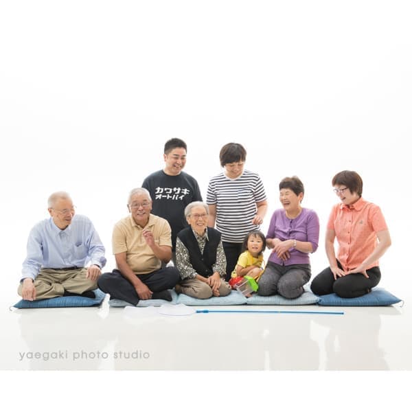 つながる家族写真サンプル