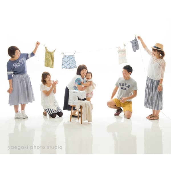 つながる家族写真サンプル