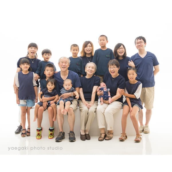 つながる家族写真サンプル