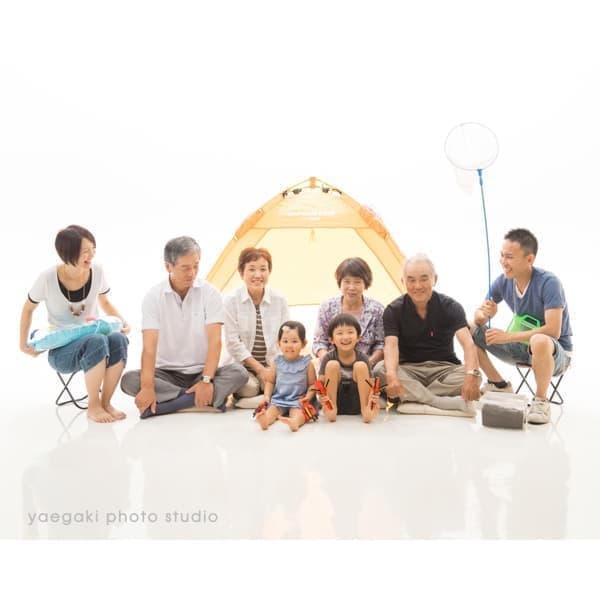 つながる家族写真サンプル