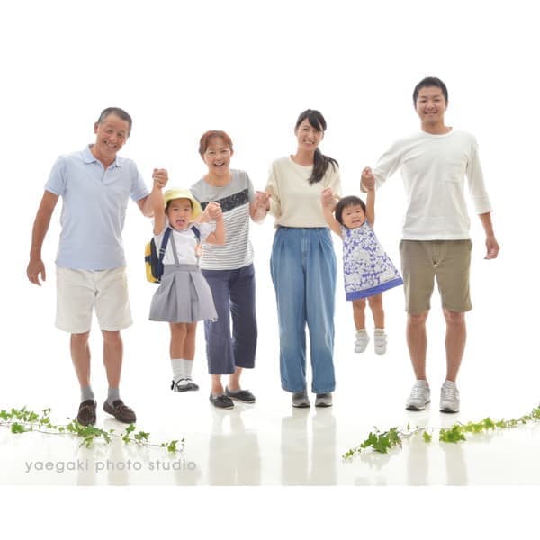 つながる家族写真サンプル