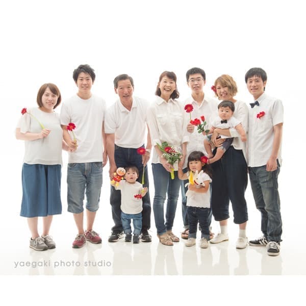 つながる家族写真サンプル