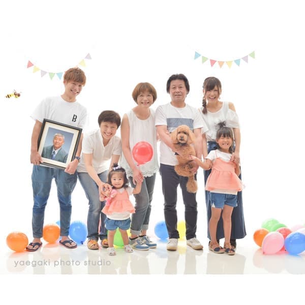 つながる家族写真サンプル