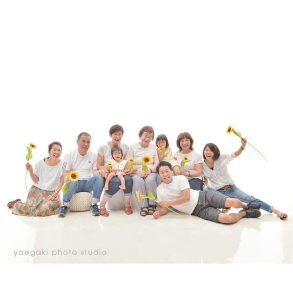 つながる家族写真サンプル