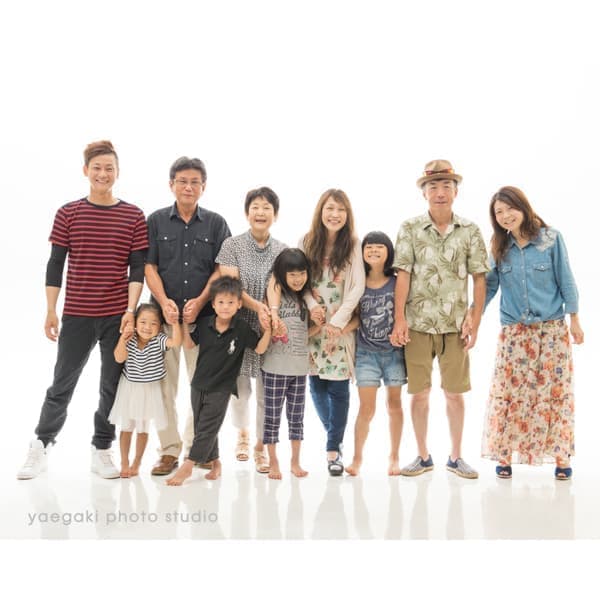 つながる家族写真サンプル