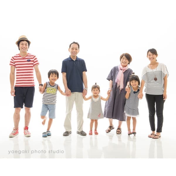 つながる家族写真サンプル