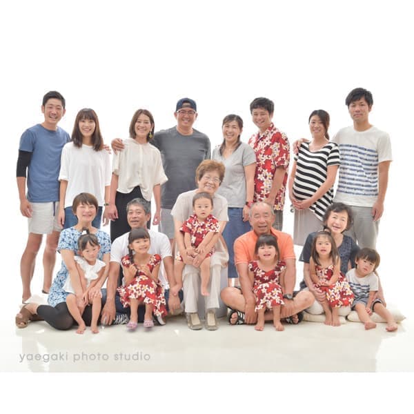 つながる家族写真サンプル