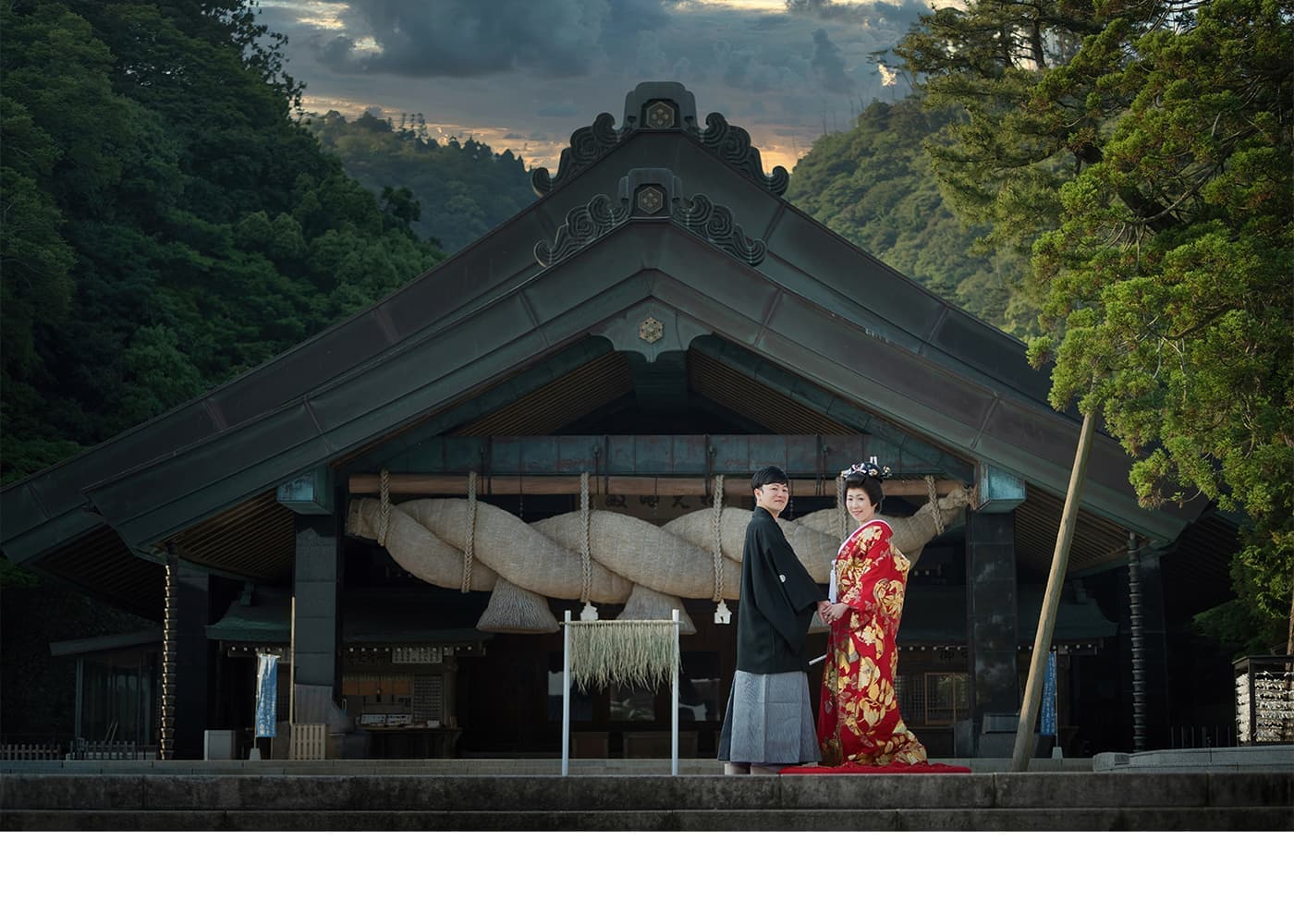 出雲大社神楽殿結婚写真